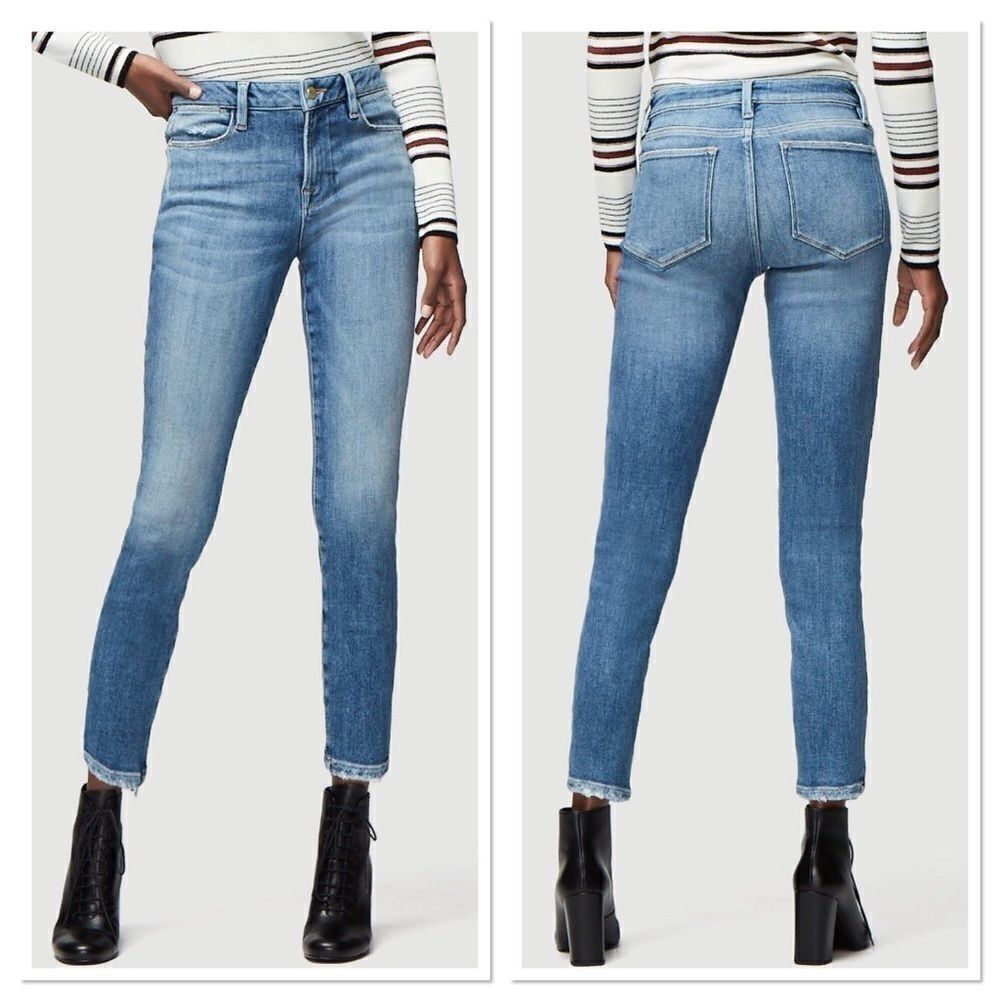 Frame Le High Skinny Crop in Amal (E12)